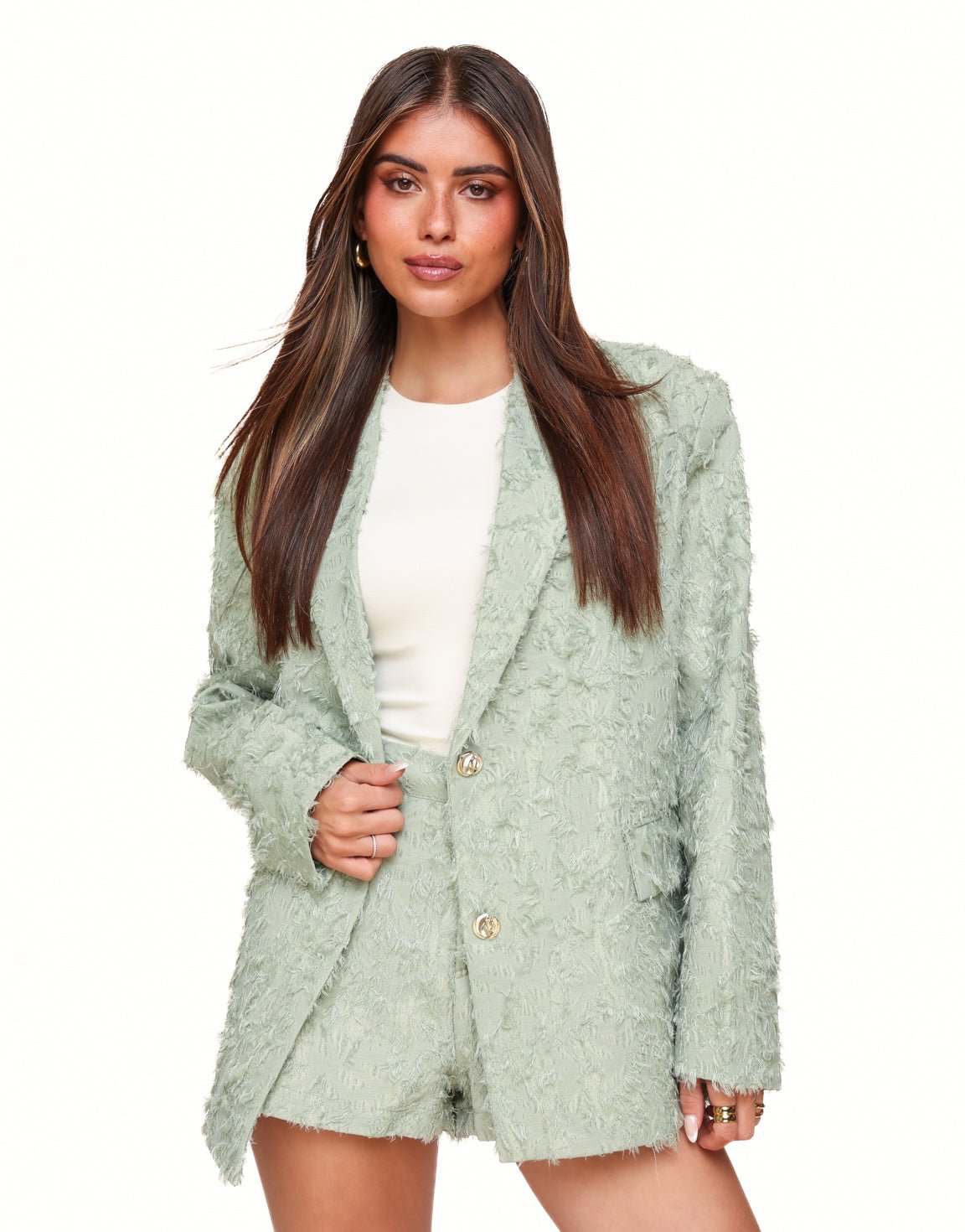 Lichtgroene Gedetailleerde - Short - Olivia & Kate