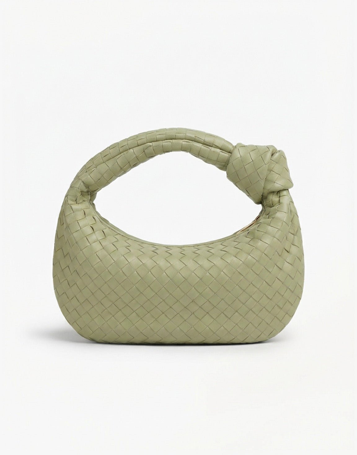 Lichtgroene Grote Brede Gevlochten - Tas - Olivia & Kate