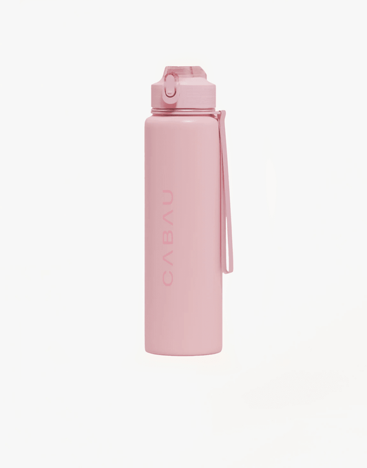 Lichtroze Cabau Stainless Steel - Waterfles - Olivia & Kate