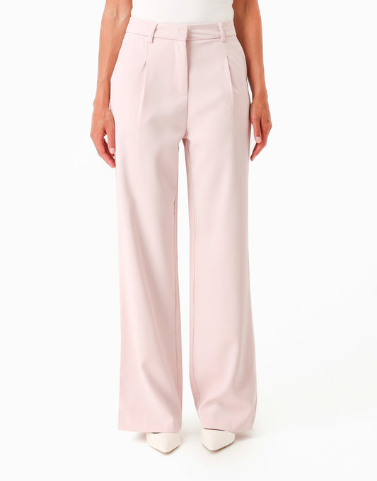 Lichtroze Luxe Classic Rechte - Pantalon - Olivia & Kate