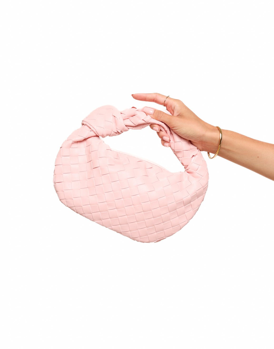 Lichtroze Middel Gevlochten - Tas - Olivia & Kate