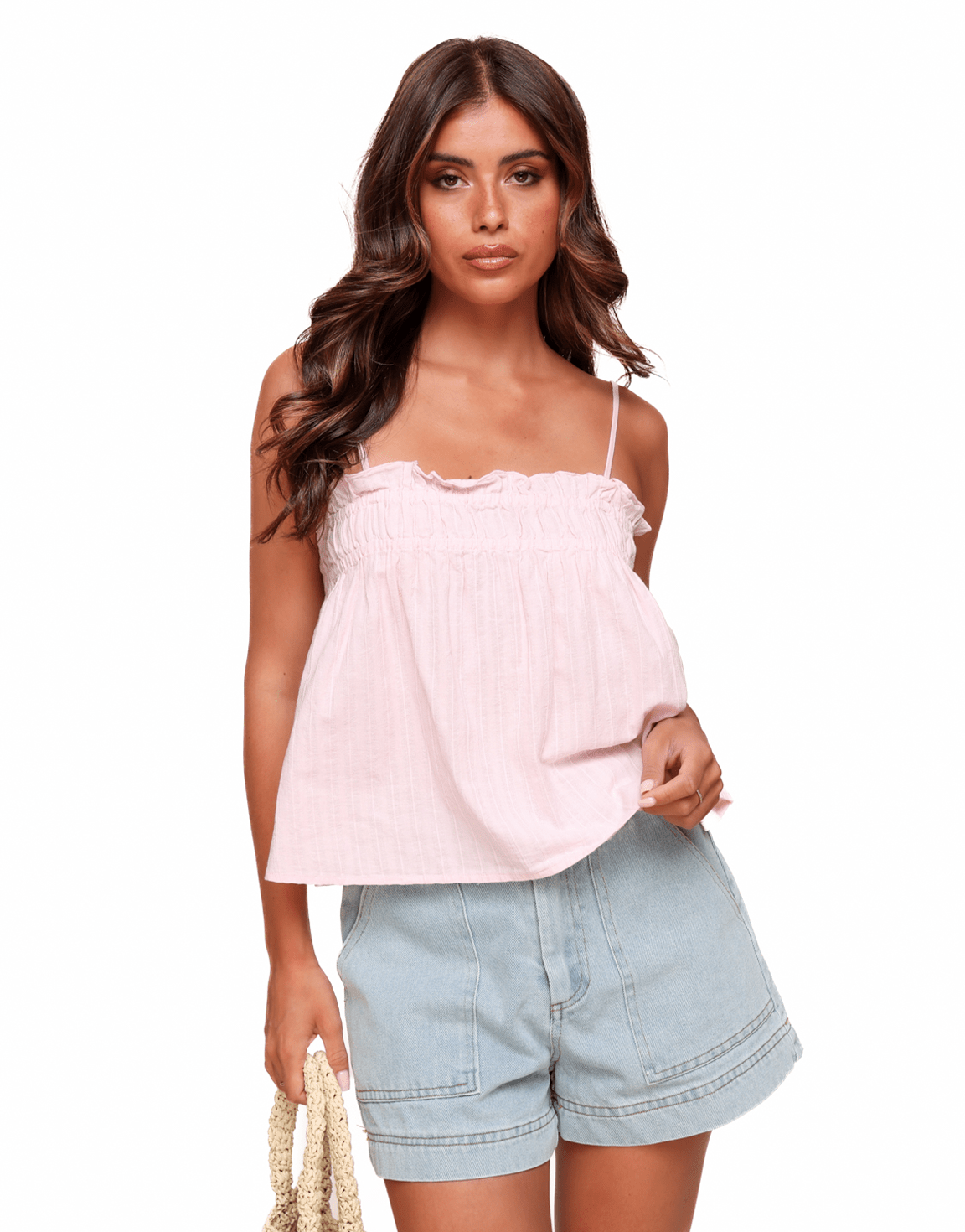 Lichtroze Mouwloze Wijde - Top - Olivia & Kate
