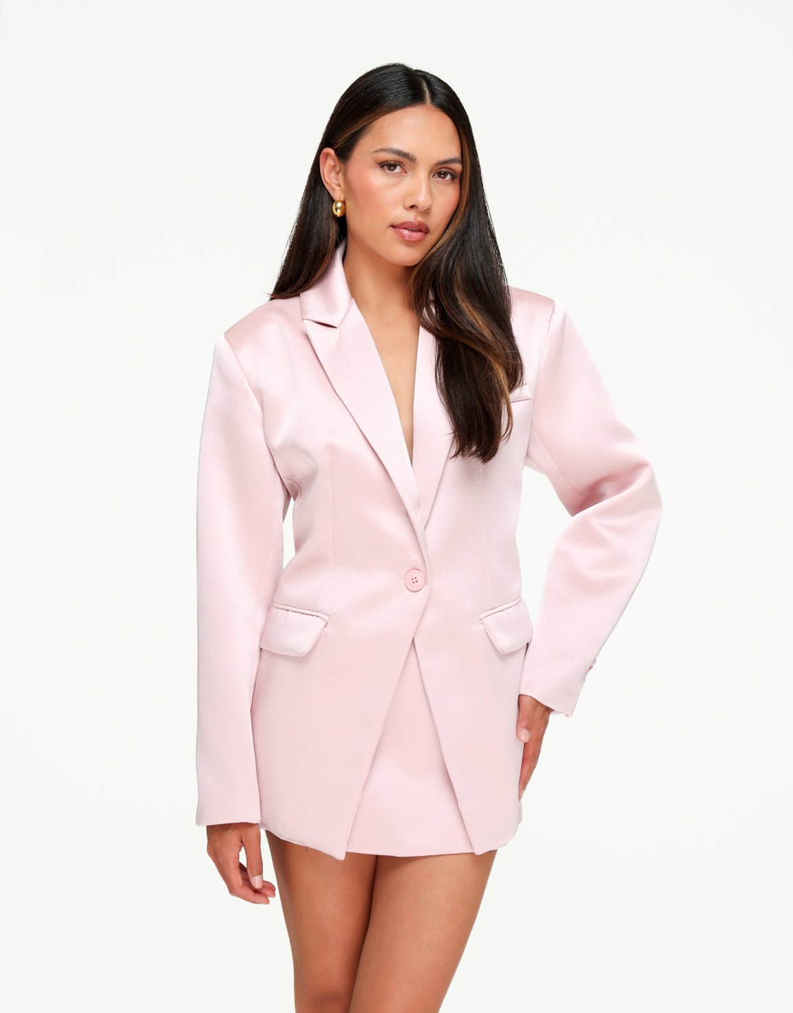 Lichtroze Satijnen Classic Lage Heup - Skort - Olivia & Kate