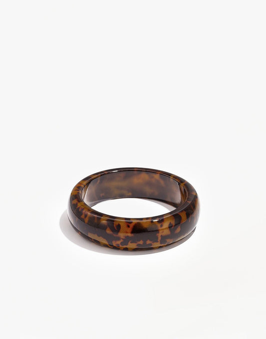 Luipaard Resin Statement Bangle - Armband - Olivia & Kate