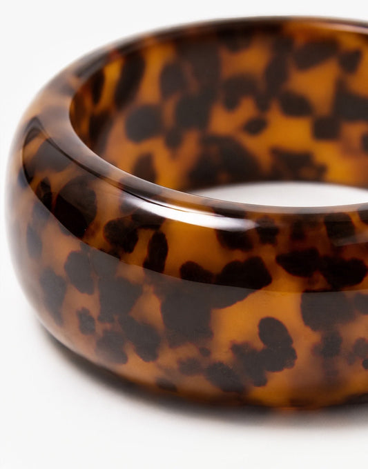 Luipaard Resin Statement Bangle - Armband - Olivia & Kate