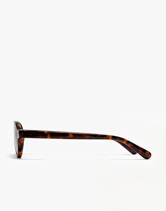 Luipaard Smalle Ovale Montuur - Zonnebril - Olivia & Kate