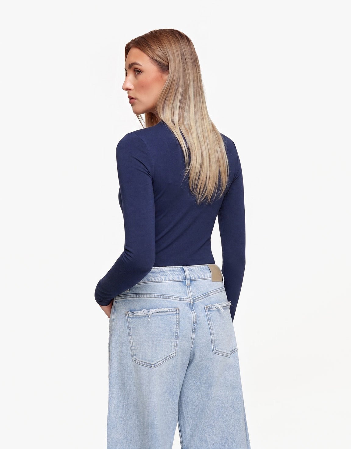 Navy Basic LS - Top - Olivia & Kate