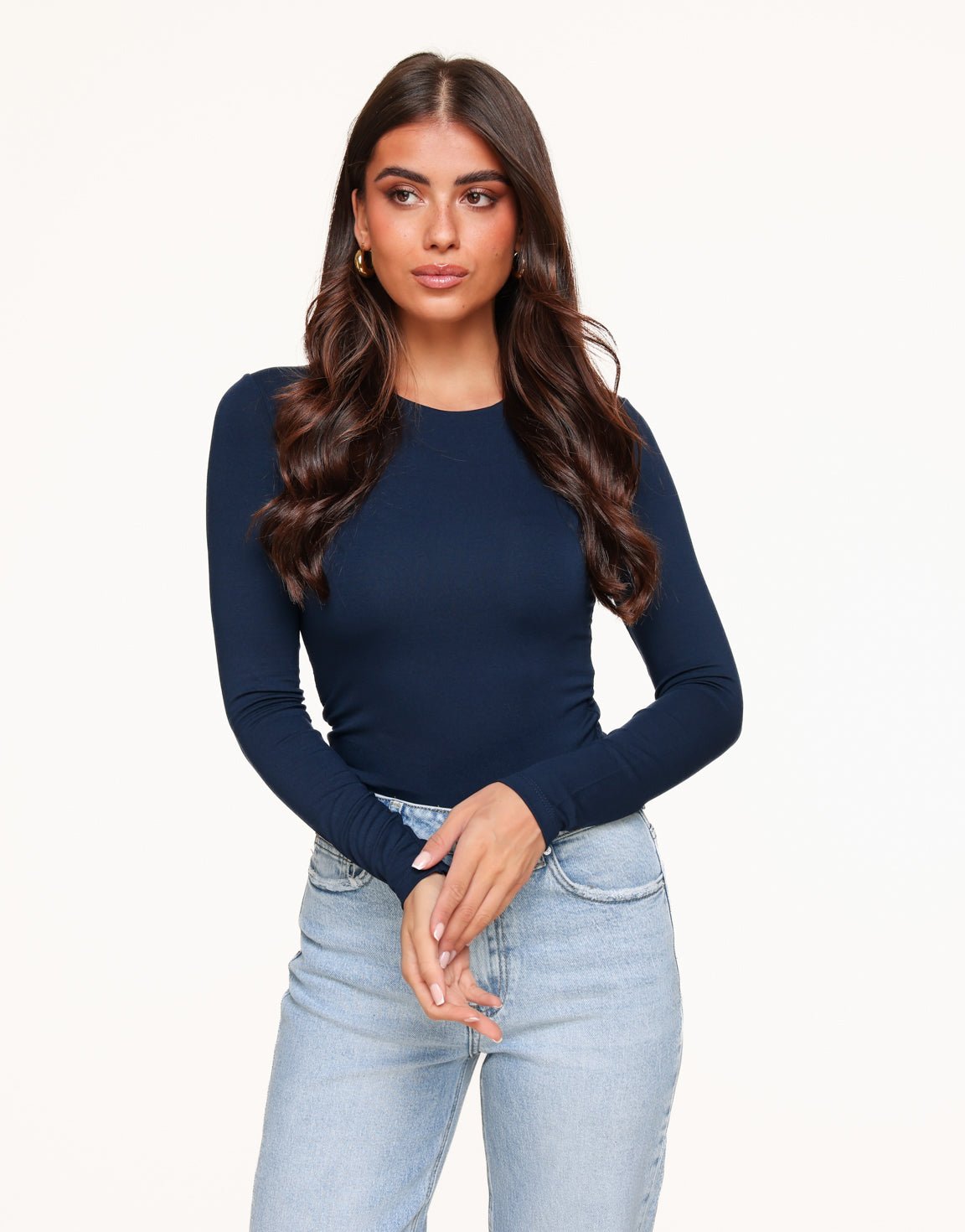 Navy Basic LS - Top - Olivia & Kate