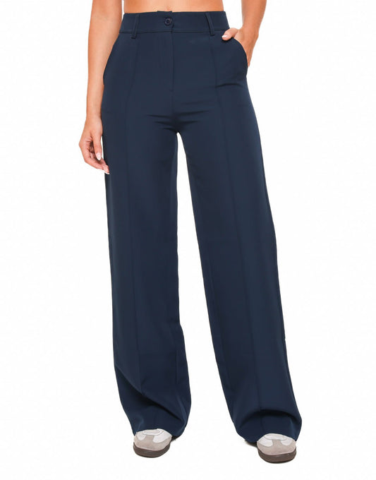 Navy Basic Rechte - Pantalon (nog niet online) - Olivia & Kate