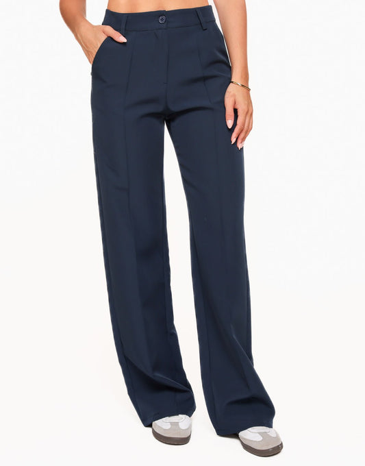 Navy Hoge Knopen Gilet - Set - Olivia & Kate