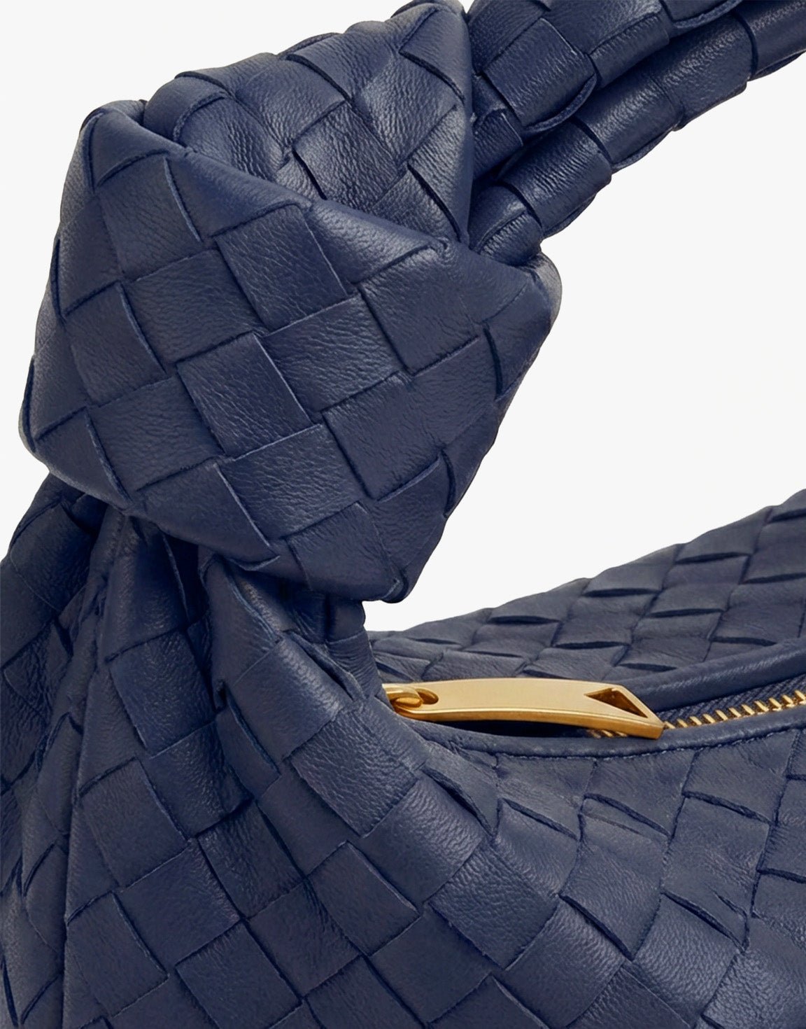 Navy Medium Braided - Bag - Olivia & Kate