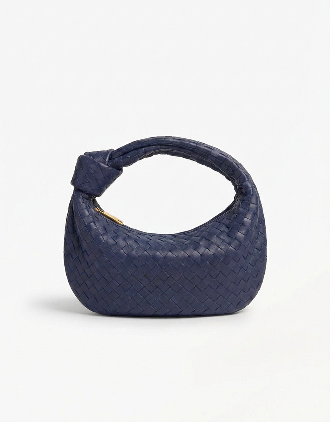 Navy Medium Braided - Bag - Olivia & Kate