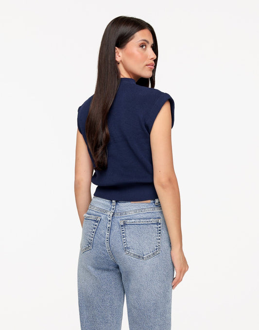 Navy Spencer - Top - Olivia & Kate