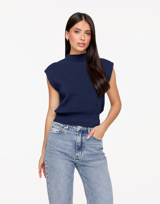 Navy Spencer - Top - Olivia & Kate