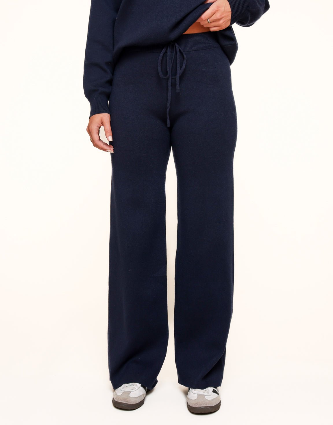 Navy Studio Gebreide - Broek - Olivia & Kate