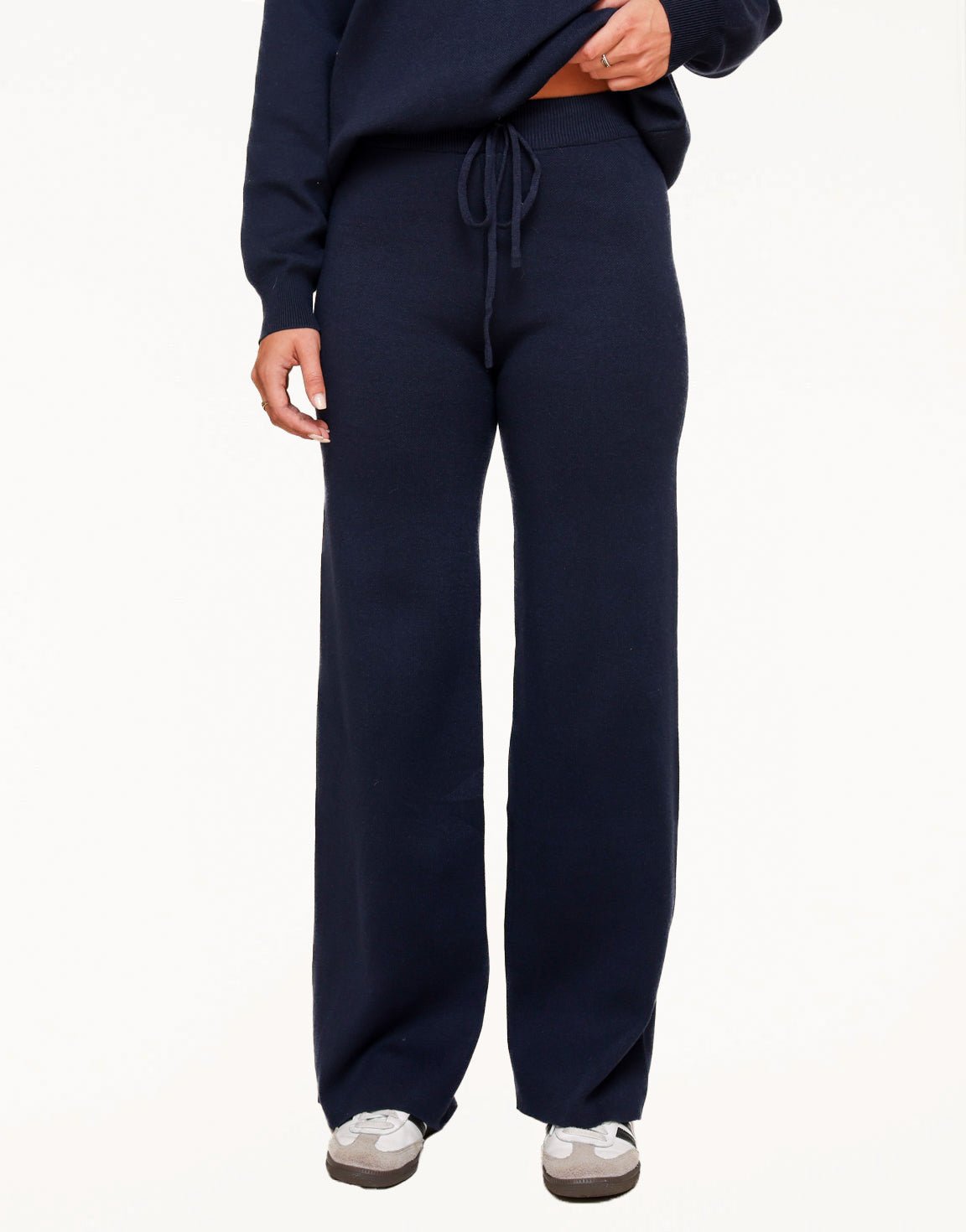 Navy Studio Gebreide - Broek - Olivia & Kate
