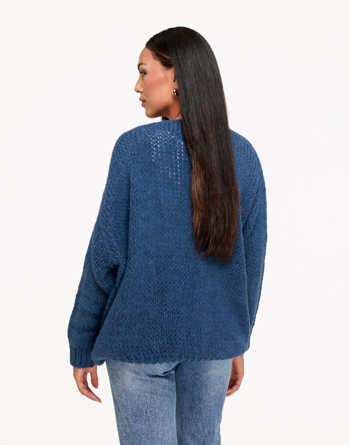 Navy Wollen - Vest - Olivia & Kate