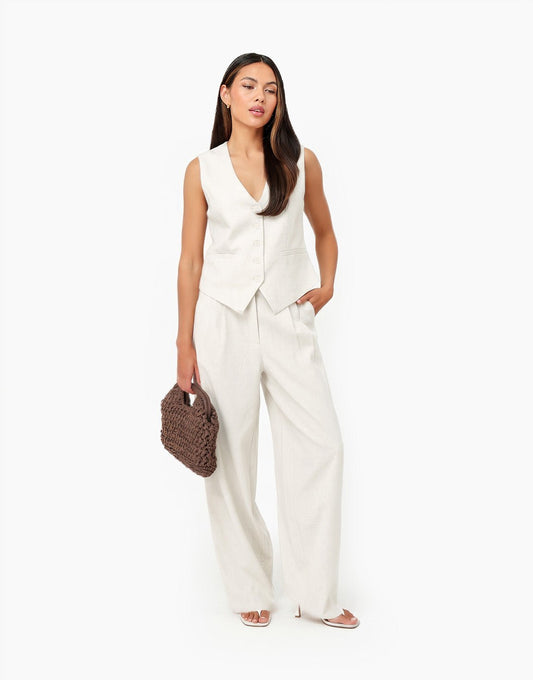 Off White Signature Linnen Blend Ballon - Set - Olivia & Kate