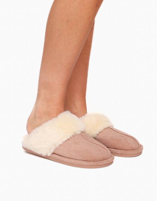 Pantoffels Fluffy Slippers Roze Lichtroze Fluffy Pantoffels Olivia