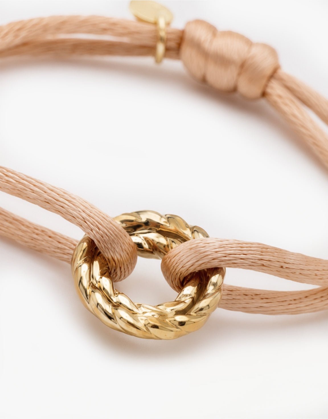 Oudroze Gedraaide Ringetjes Touw - Armband - Olivia & Kate