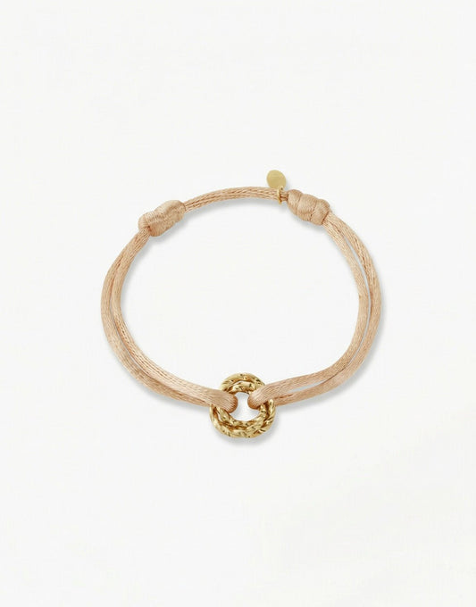 Oudroze Gedraaide Ringetjes Touw - Armband - Olivia & Kate