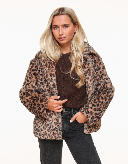 Panther Print Soft Short - Jacket - Olivia & Kate