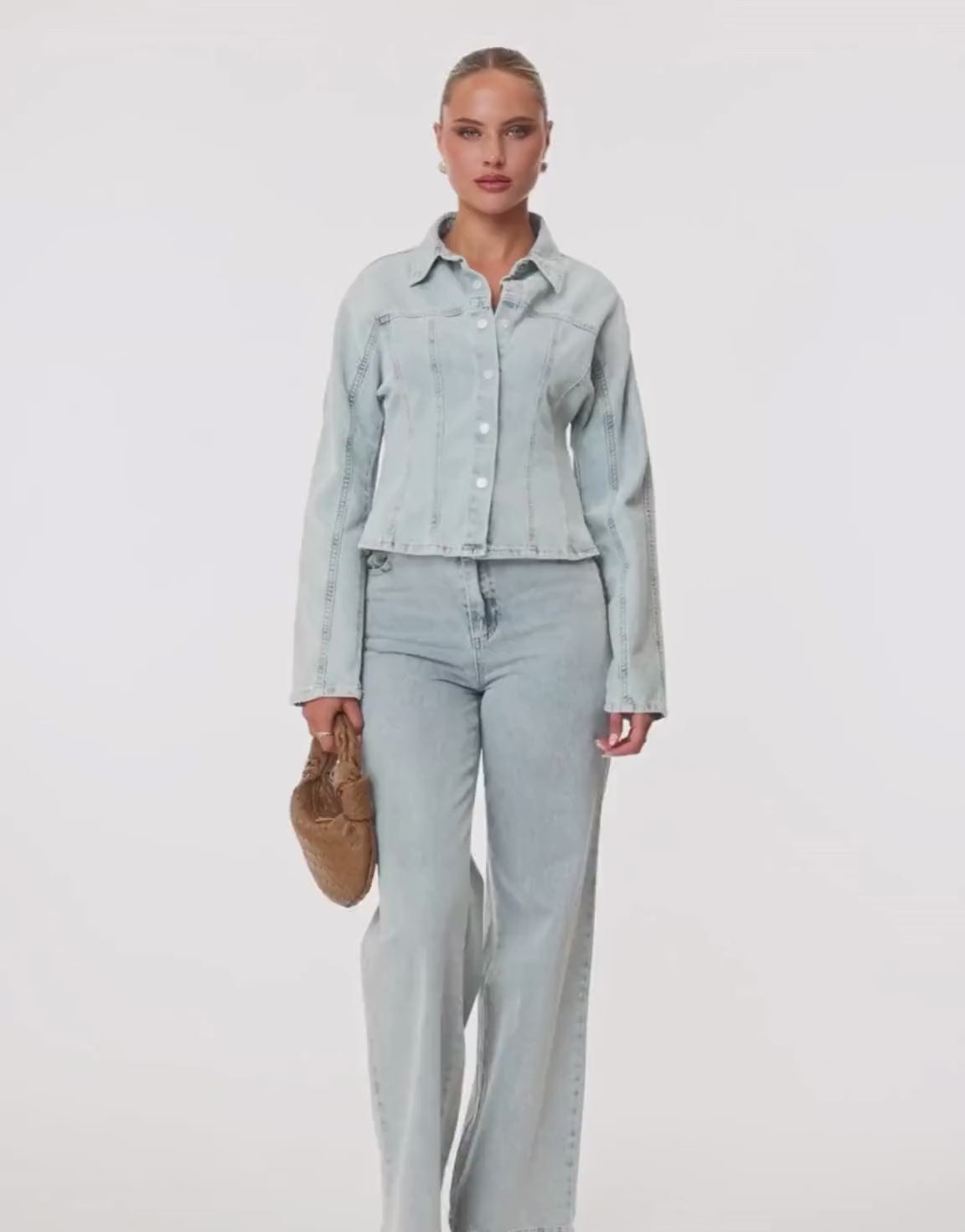 Lichtblauwe Denim Edit LS - Jasje