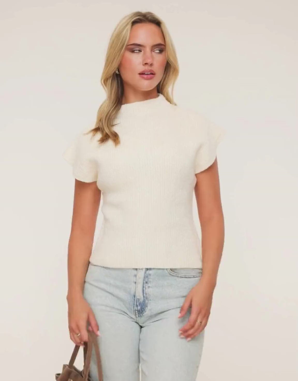 KLEDING-CREME-GEBREIDE-STEVIGE-SPENCER-TOP


