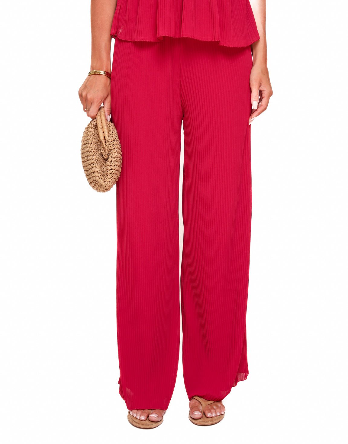 Rode Plisse - Set - Olivia & Kate