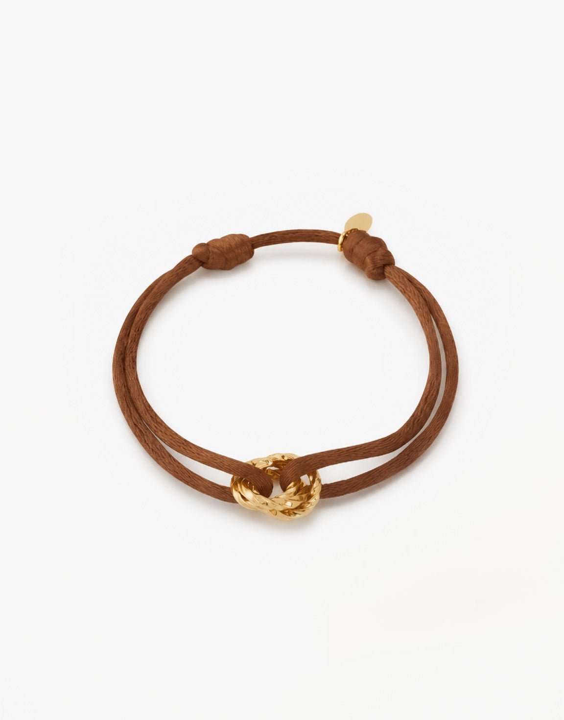 Roest Oranje Gedraaide Ringetjes Touw - Armband - Olivia & Kate