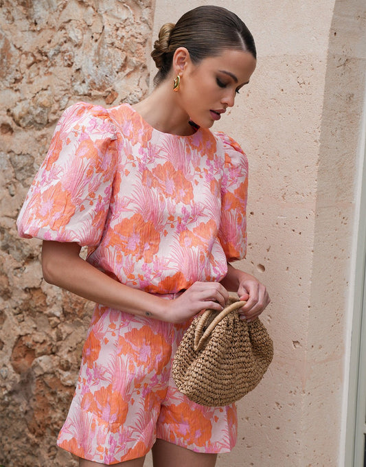 Roze Bloemen - Short - Olivia & Kate