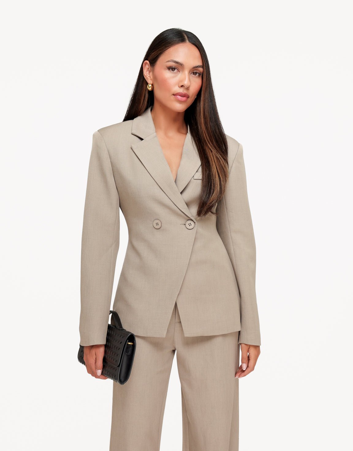 Taupe Classic Getailleerde Knopen - Set - Olivia & Kate