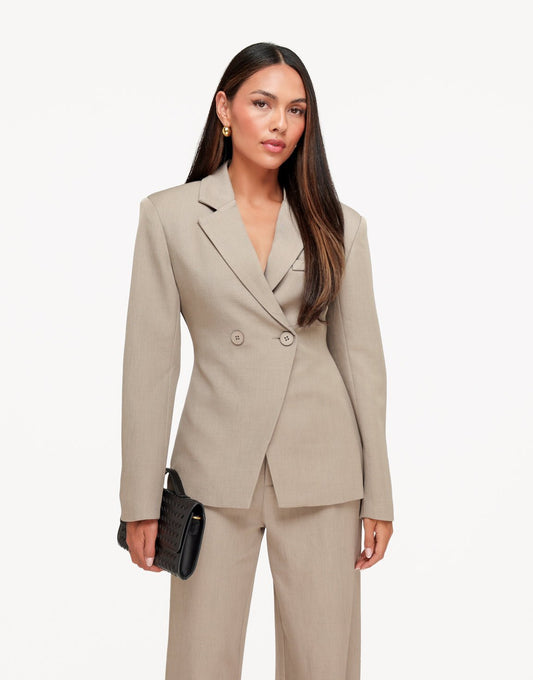Taupe Classic Getailleerde Knopen - Set - Olivia & Kate