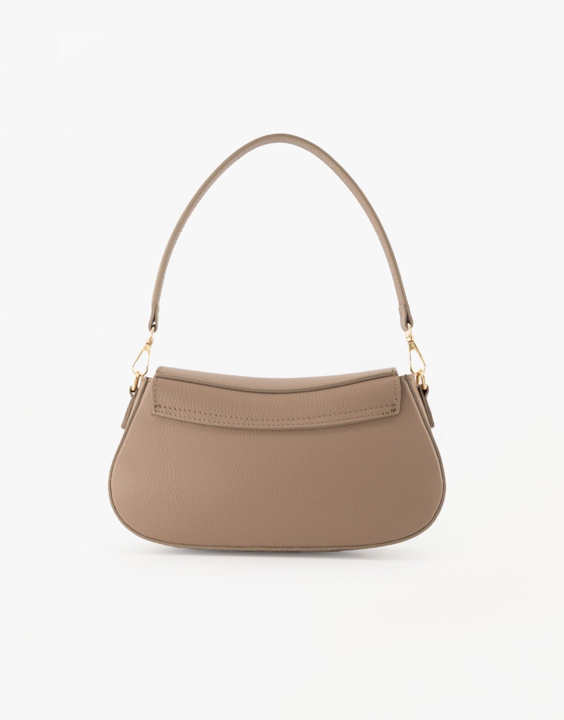 Taupe Elegante leren - Tas - Olivia & Kate