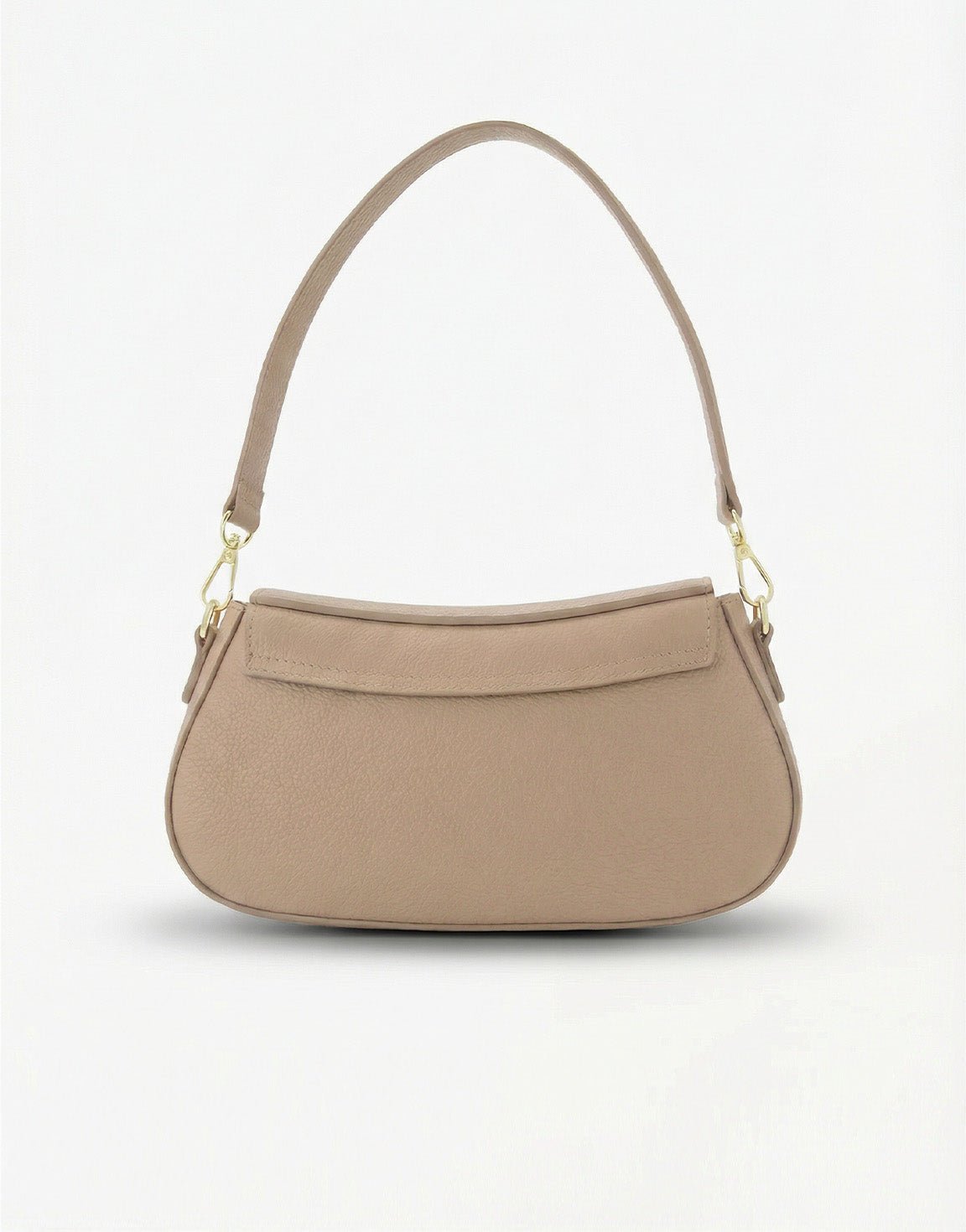 Taupe Elegante leren - Tas - Olivia & Kate