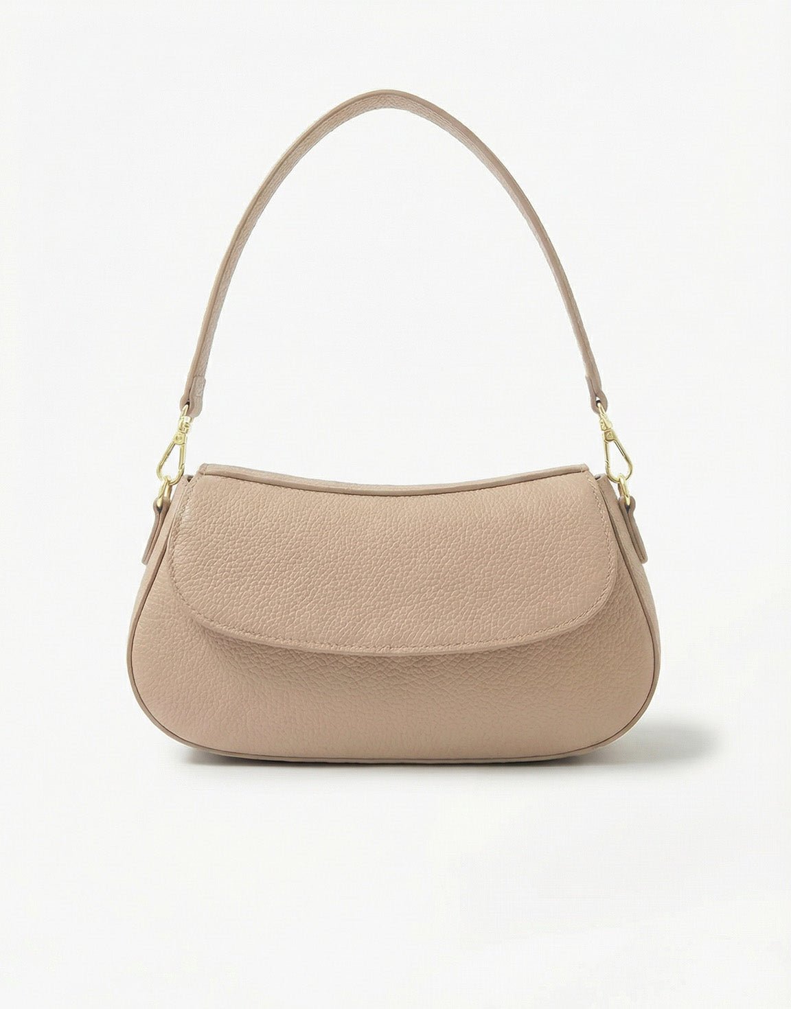Taupe Elegante leren - Tas - Olivia & Kate