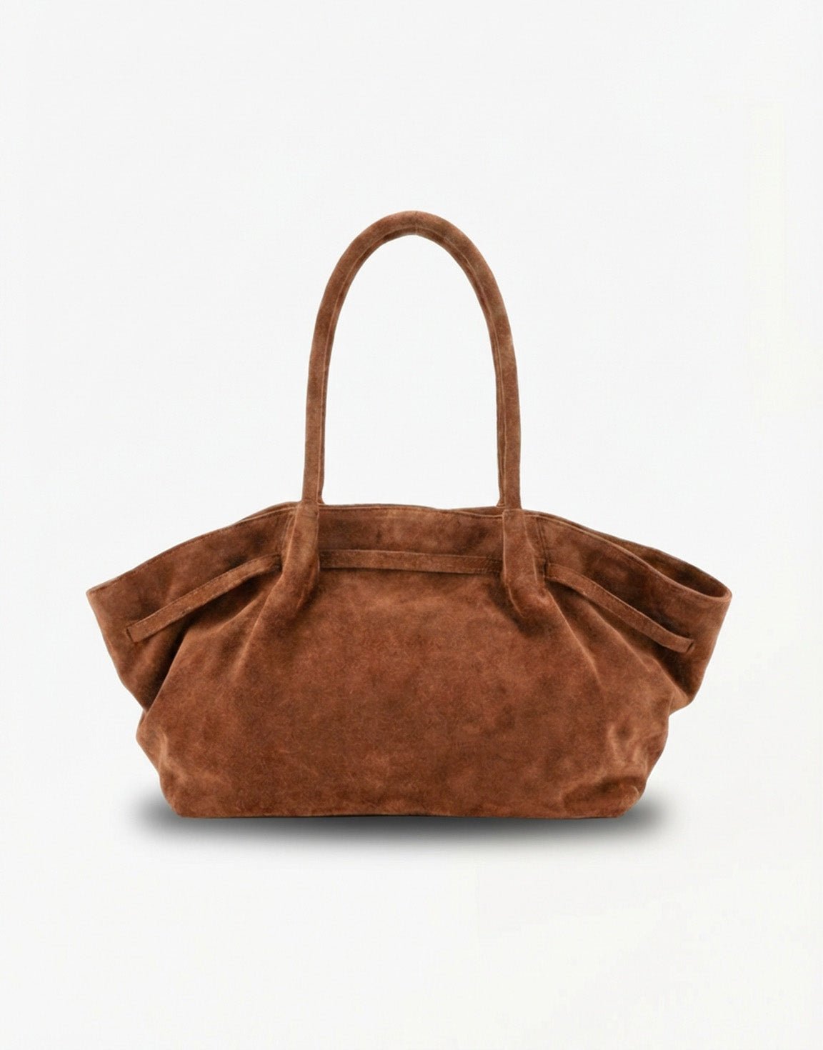Taupe Grote Suede Shopper - Tas - Olivia & Kate