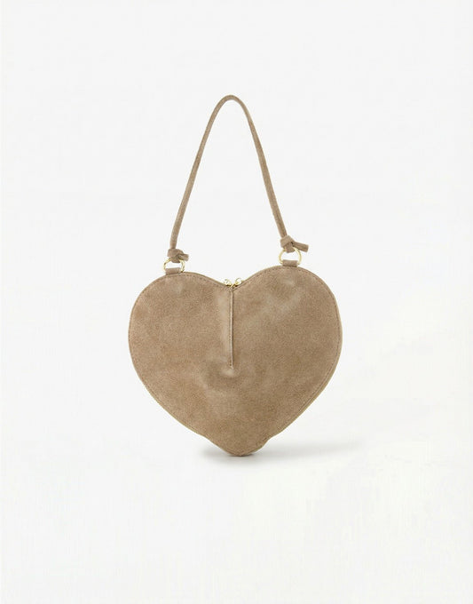 Taupe Heart - Bag - Olivia & Kate