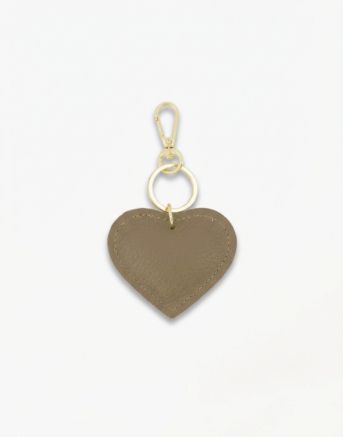 Taupe Hearts - Keychain - Olivia & Kate