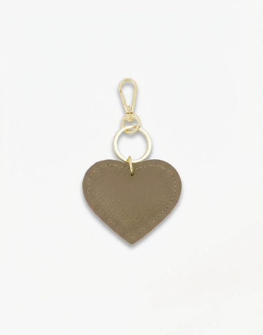Taupe Hartjes - Sleutelhanger - Olivia & Kate