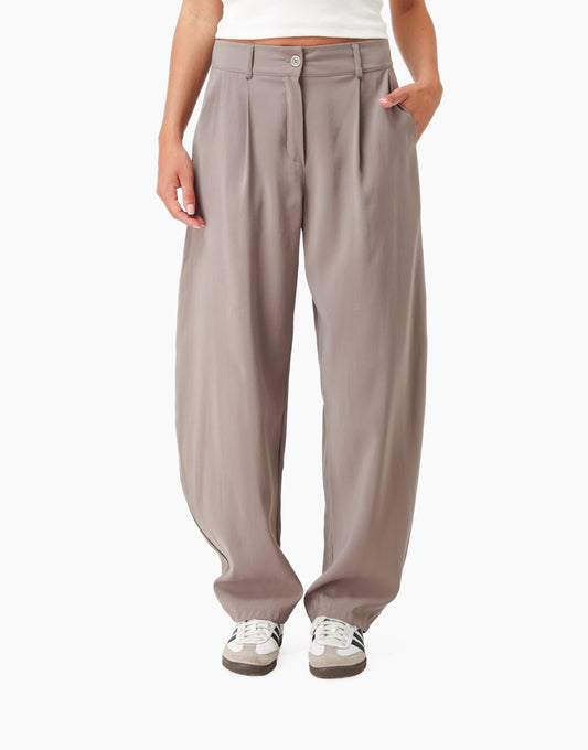 Taupe Luchtige Ballon - Pantalon - Olivia & Kate