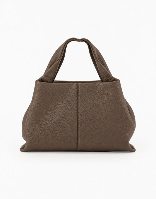 Taupe Ronde Schouder - Tas - Olivia & Kate