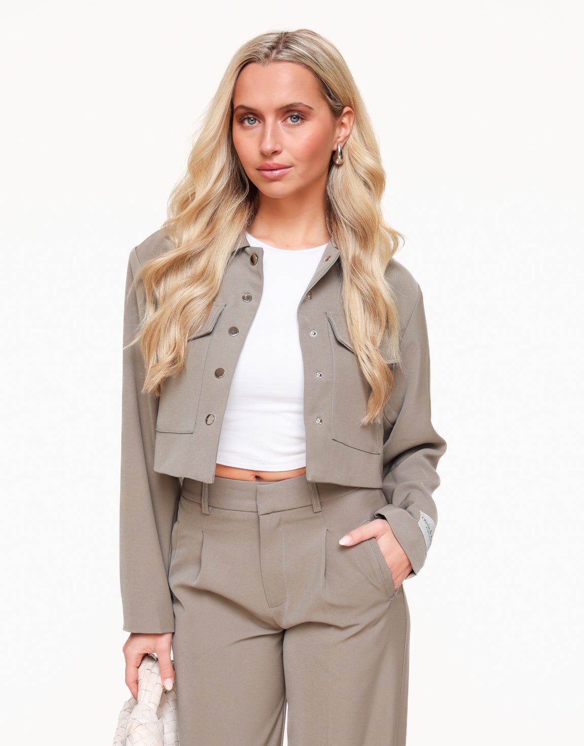 Taupe STUDIO Cropped - Jasje - Olivia & Kate