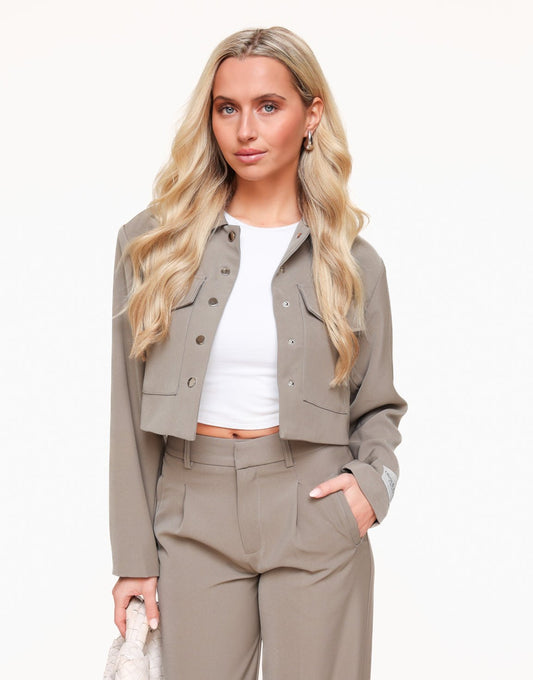 Taupe STUDIO Cropped - Jasje - Olivia & Kate