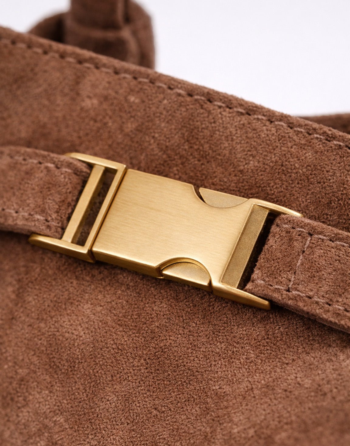 Taupe Suede Shopper - Bag - Olivia & Kate