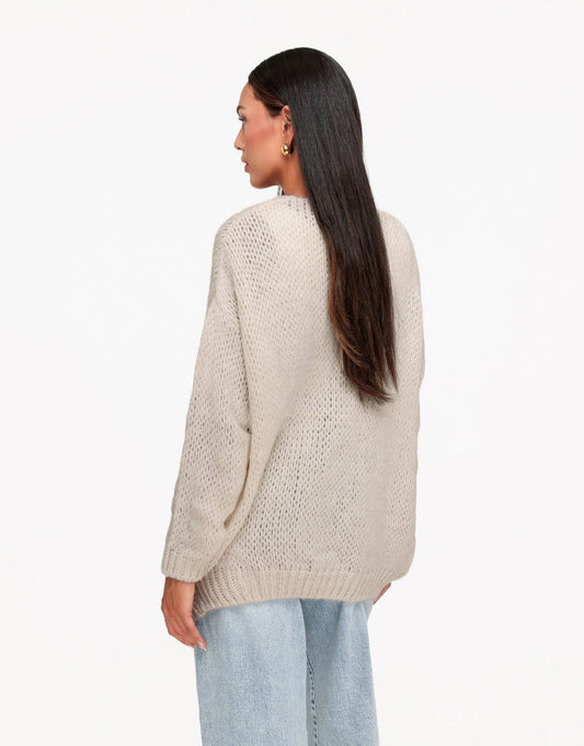 Taupe Wollen - Vest - Olivia & Kate