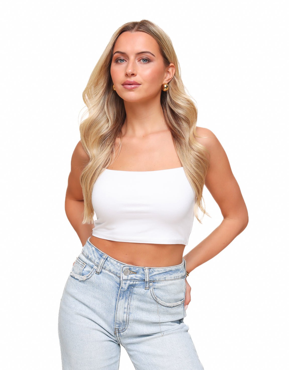 Witte Basic Bandeau - Top - Olivia & Kate