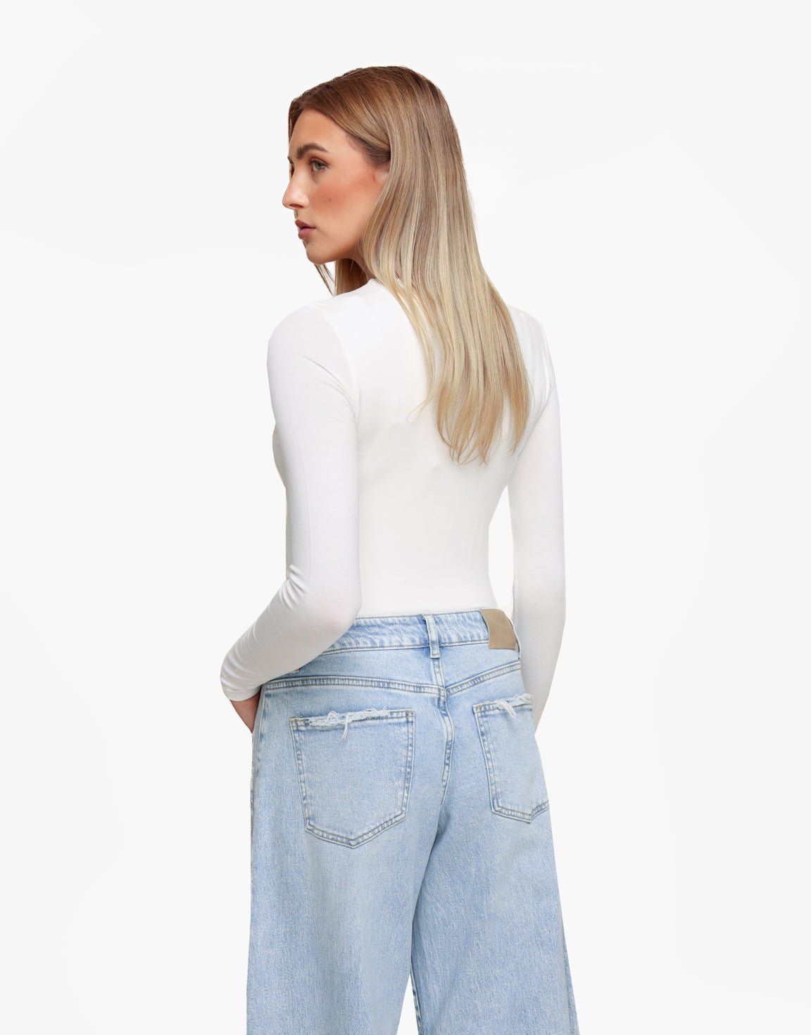 Witte Basic LS - Top - Olivia & Kate
