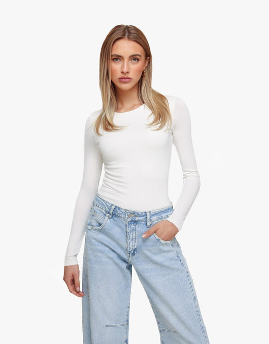 Witte Basic LS - Top - Olivia & Kate