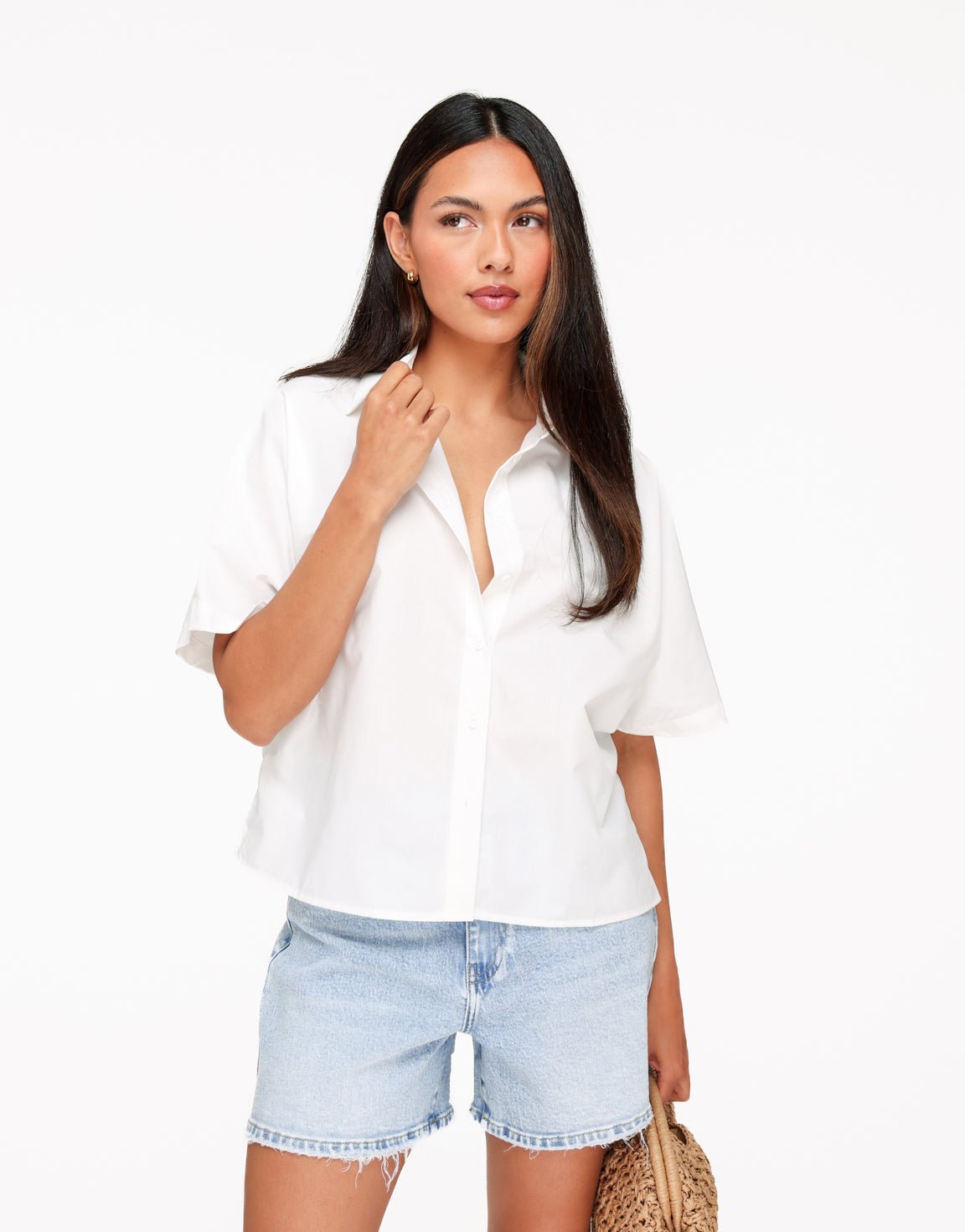 Witte Basic SS - Blouse - Olivia & Kate